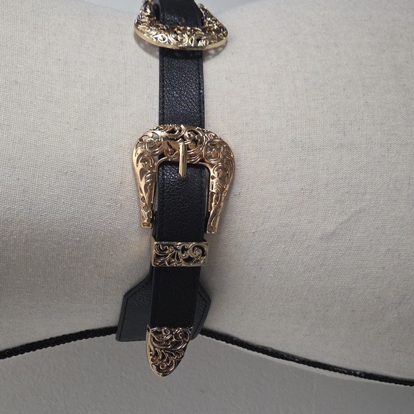 Stretchy double buckle belt - Picture 5 of 7